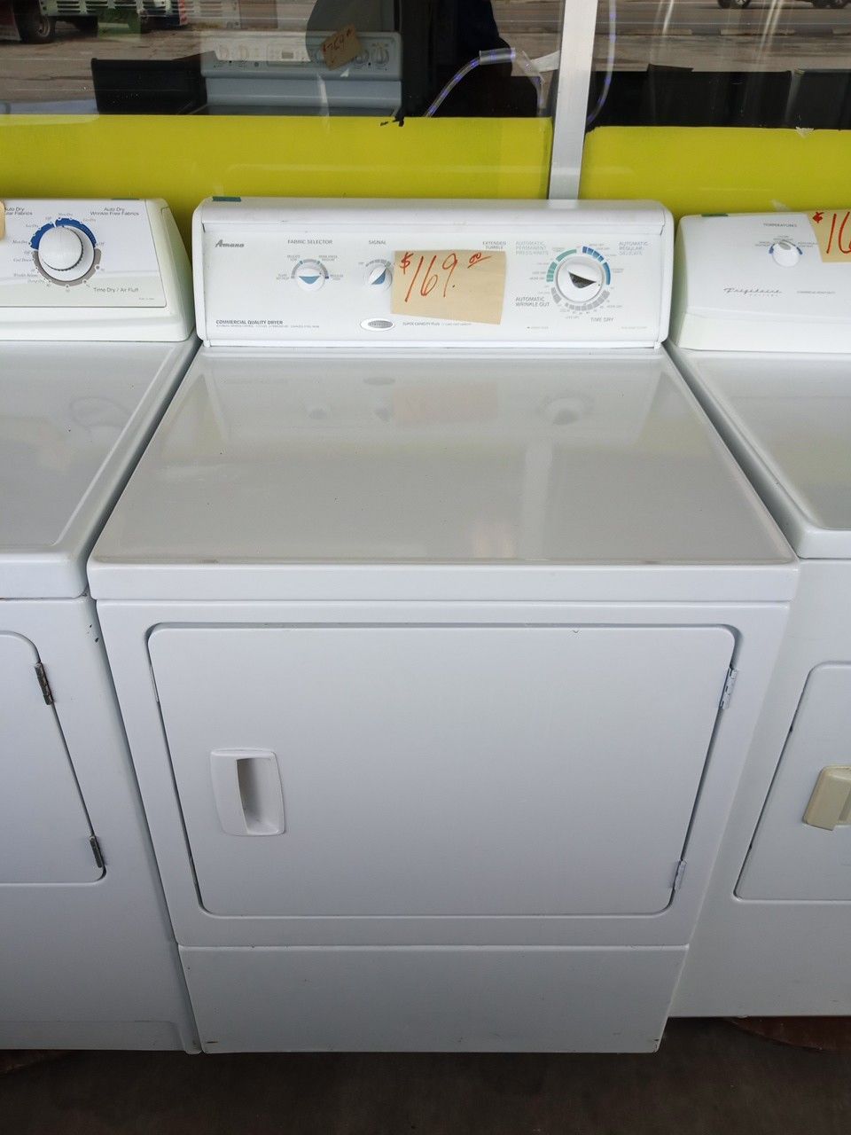 Amana Dryer king size commercial quality SS drum excellent . Warranty . Delivery available . 2203 Fowler st. Ft. Myers 33901