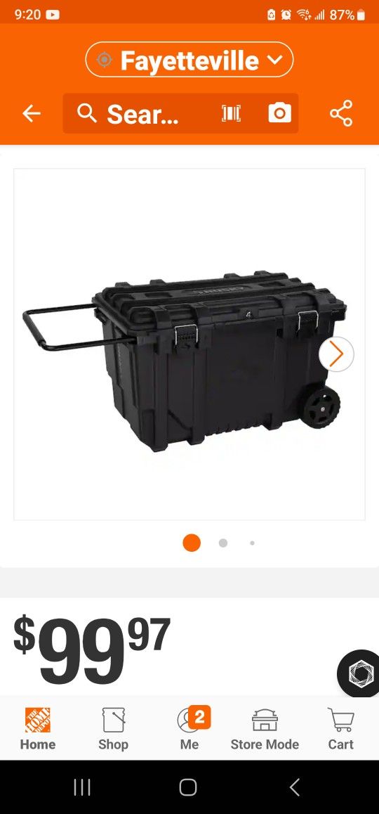 37"/50Gal Husky Tool Storage Box