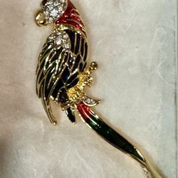 Parrot Brooch Pin