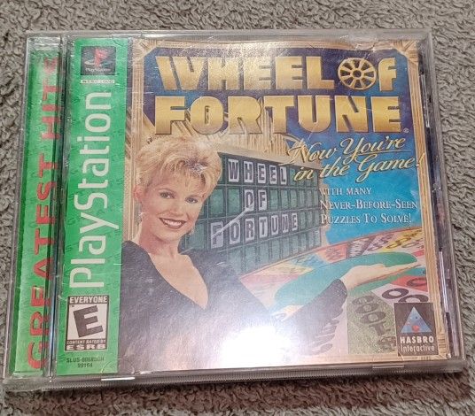 Wheel Of Fortune Playstation 1 Video Vanna White Puzzel Game