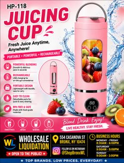 PORTABLE BLENDER • POWERFUL • RECHARGEABLE