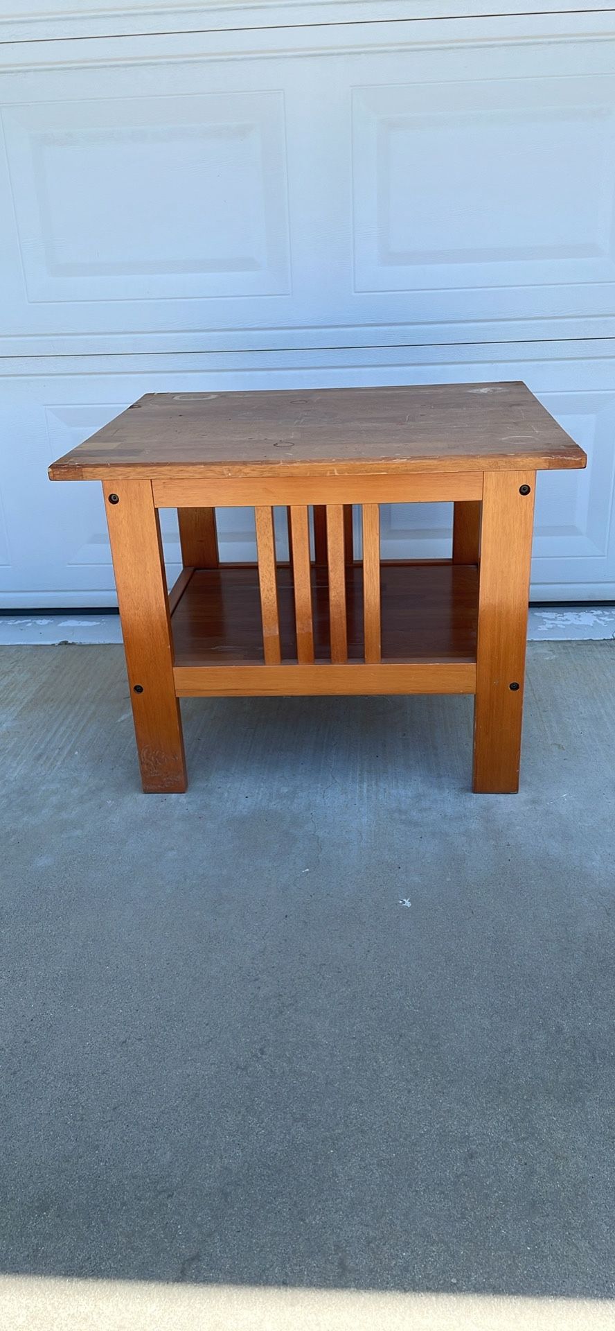 Solid Wood Corner Or Side Table