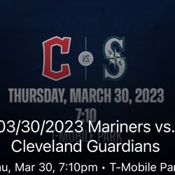 Mariners Opening Day Tickets March 30