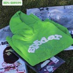 Sp5der Hoodie “Green” v2