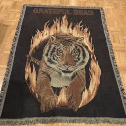 Grateful Dead Tapestry/Blanket With Tiger
