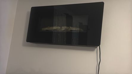 Heater wall fireplace
