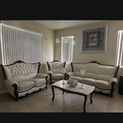 Set de sofas de tres piezas