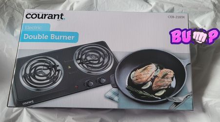 Courant Electric Double Burner Black (**NEW**)
