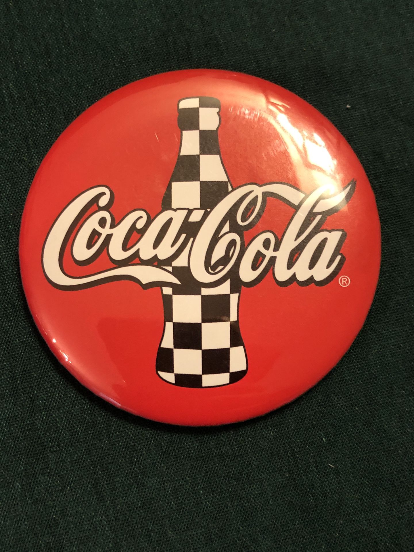 RARE 2000 TONY STEWART #20 NASCAR LENTICULAR COCA COLA~COKE Pin 