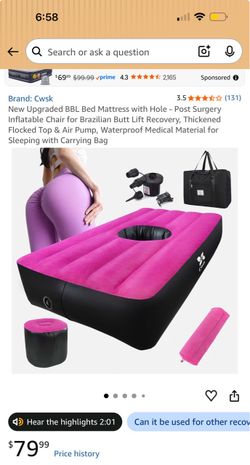 Bbl inflatable bed