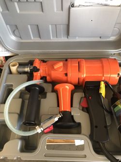 Concrete Hand Held Drill Can Drill From 1 1/2 Inch To 4 1/2 Inch Through Rebar $350 Bits Are Extra 