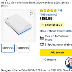 5TB Game Drive For Ps5