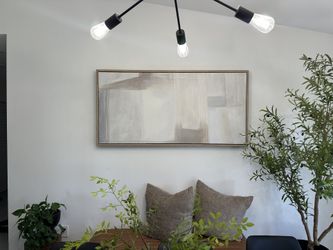 Abstract Neutral Canvas Painting 