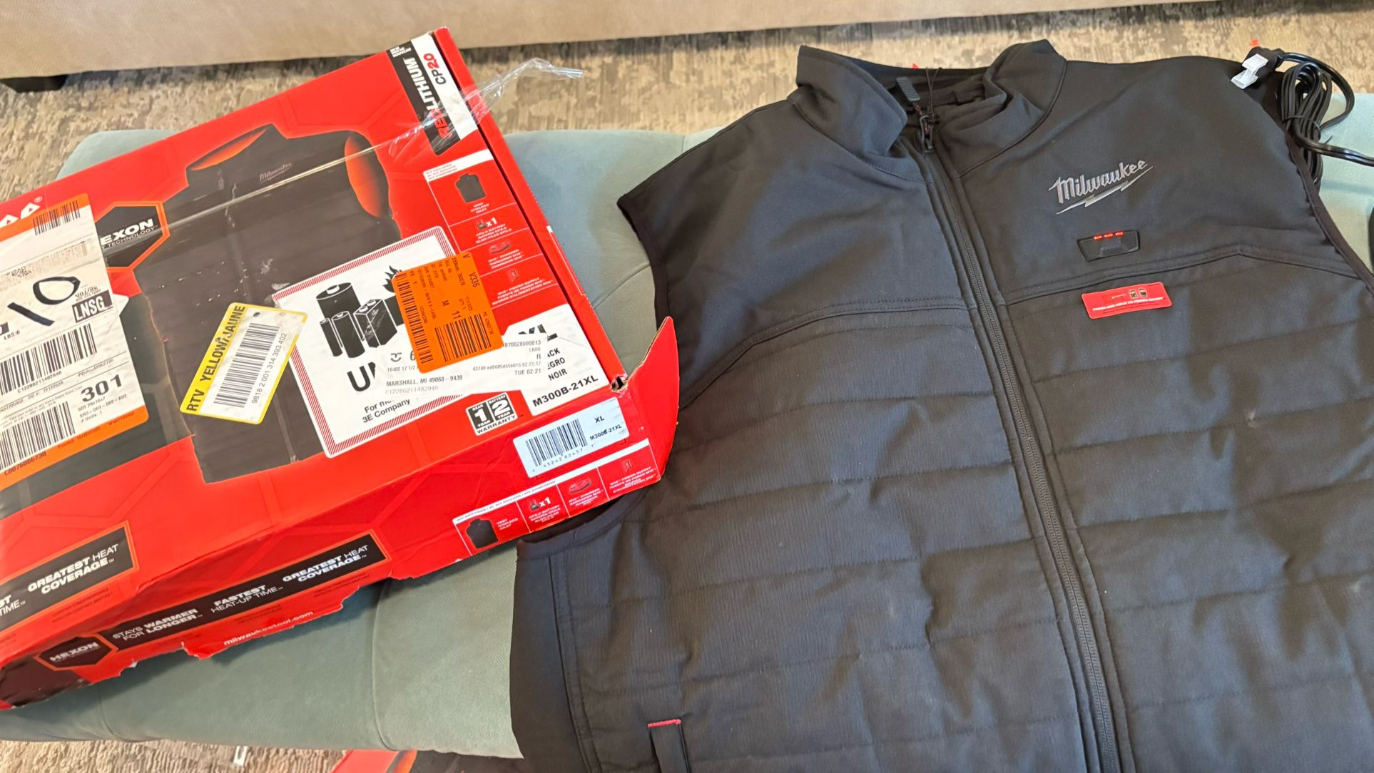 Milwaukee Heated Vest Only Size Xl