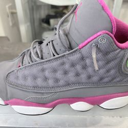 Nike:  Pink, Gray And White Jordans