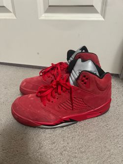 VNDS JORDAN 5 RED SUEDE SIZE 9.5