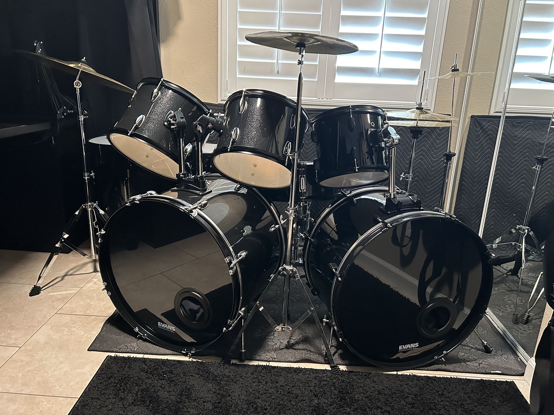 8-Piece Double Bass Drum Set - Fully Loaded $1500 OBO