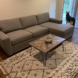 Grey Couch Sectional Left Chaise 