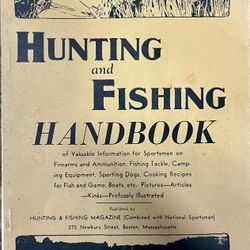 1944 National Sportsman Inc Hunting And Fishing Handbook