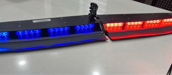 STL Split Visor Emergency LED Lights – Red/Blue