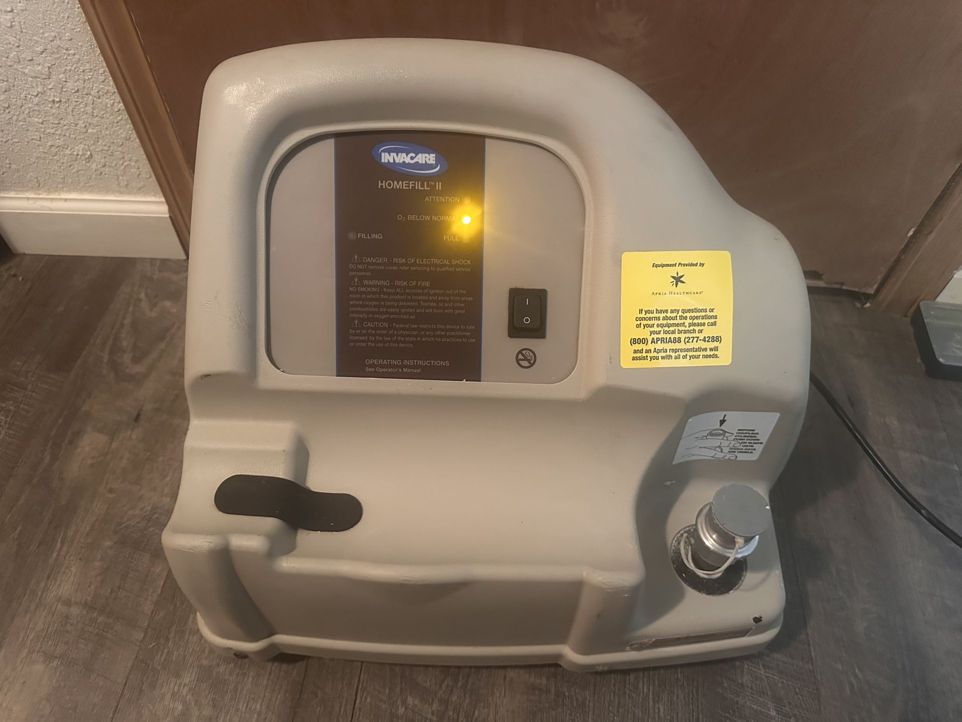 Invacare HomeFill ll Compatible SensO2 Oxygen Concentrator