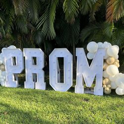 Prom Marquee Letters.