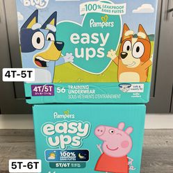 Pampers Easy Ups Training Pants 4T-5T/5T-6T