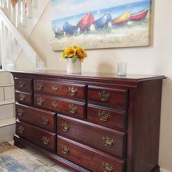 SOLID WOOD DRESSER 7 DRAWERS DELIVERY AVAILABLE 