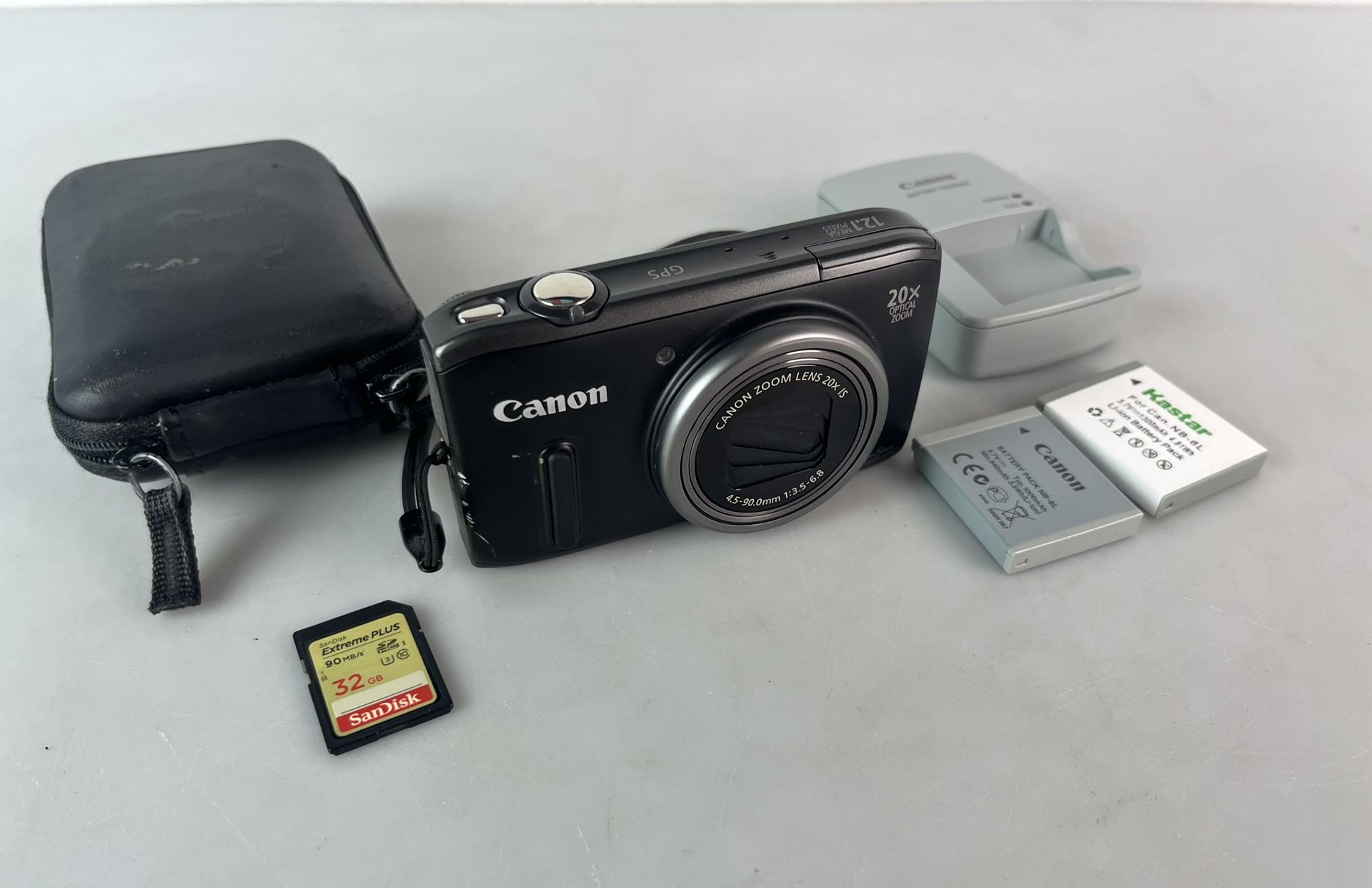 Canon Powershot SX260 HS 12.1MP 20x Optical Zoom Digital Camera- With Charger