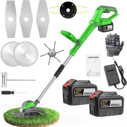 Brand new in box Electric Lawn mower / weed wacker with lithium Batteries