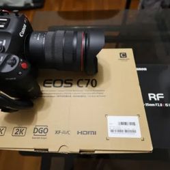 Canon EOS C70 Camera and Canon RF15-35mm F2.8 L