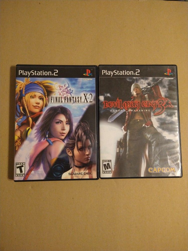 PS2 Games Final Fantasy X-2 & Devil May Cry 3 DMC