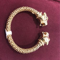 Panther 14k Gold Bracelet 