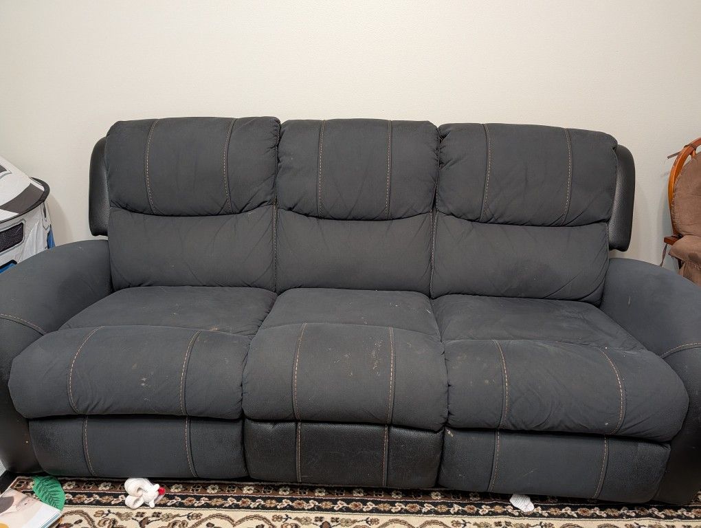 Power Leather Recliner Sofa