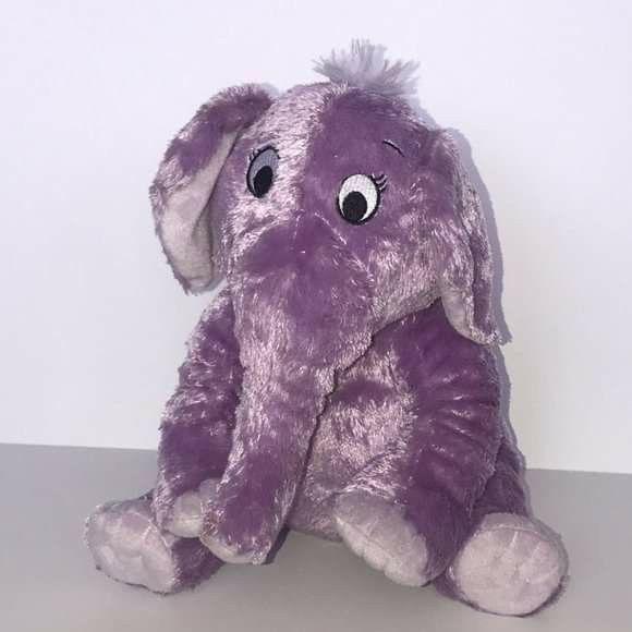 Dr Seuss The Nose Book Purple Elephant plush Toy