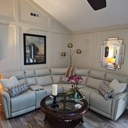 Sectional cream color