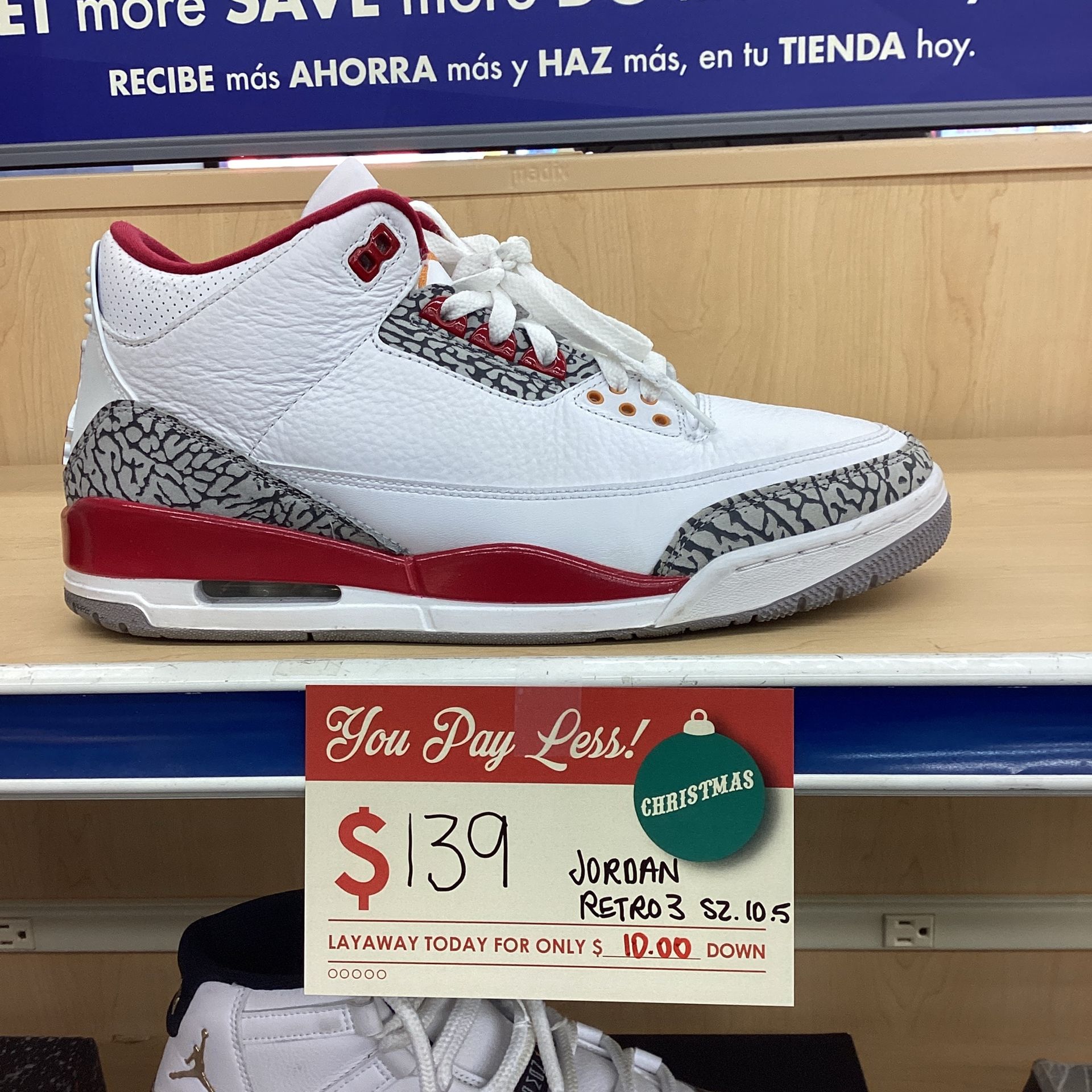 Jordan Retro 3 Size 10.5