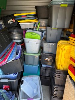 Huge lot of Storage Bins and Totes