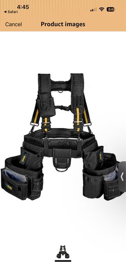 Tool belt with suspenders