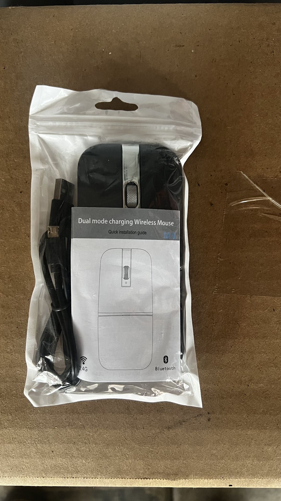 Foldable Bluetooth Travel Mouse, Rotatable Wireless