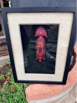 African masks, framed art