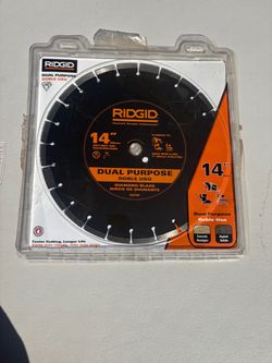 RIDGID 14 in. Dual Purpose Diamond Saw Blade