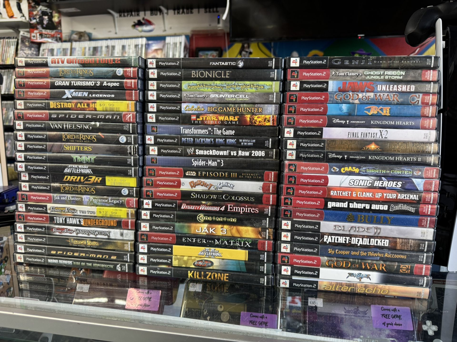 PS2 Games: $6 - $20 EACH 