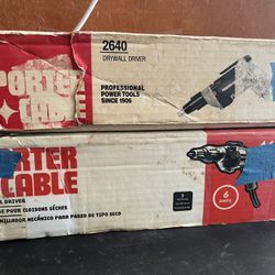 Porter Cable Drywall Screw guns 2640 And 4610