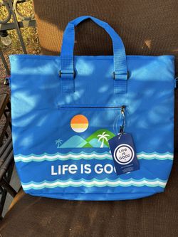 Life is Good 36-can Deluxe Insulated Cooler Tote NWT