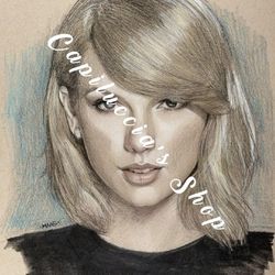 Beautiful Tayler Swift pencil painting poster