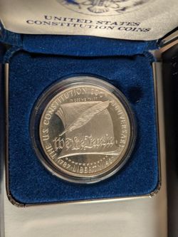1987-S U.S. Constitution Bicentennial $1 Proof Silver Dollar