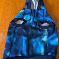 Blue dog  hoodie. Size small