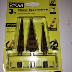 Ryobi Step Drill Bit Set