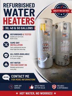 Refurbished water heaters